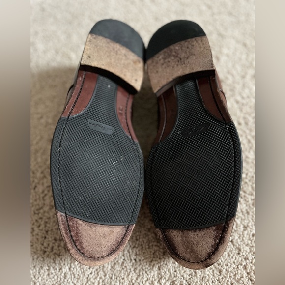 Mezlan Horsebit Brown Leather Loafers Sz 10W - Picture 10 of 12